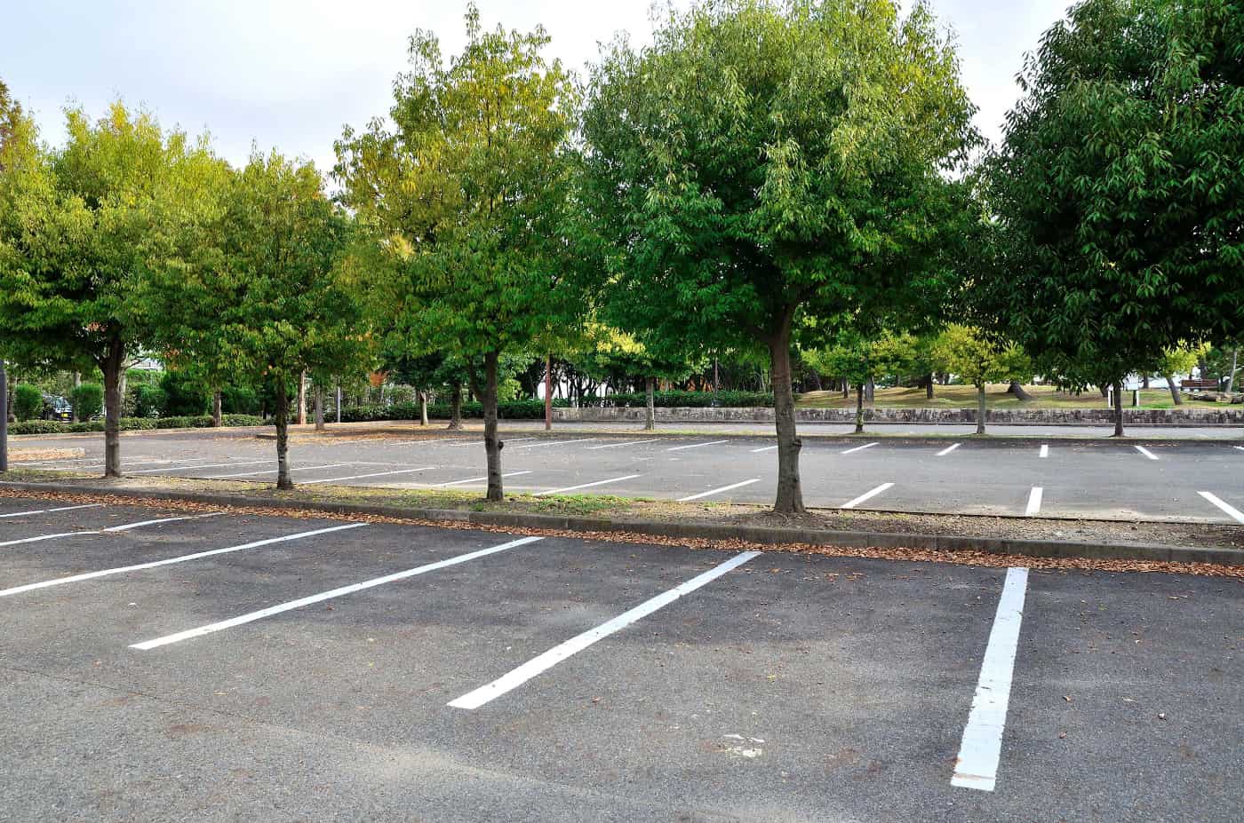 a concrete parking lot in austin texas